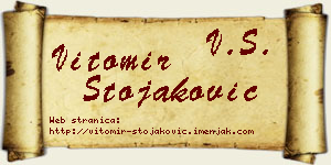 Vitomir Stojaković vizit kartica